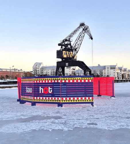 It’s gettin’ hot in here
Konstframjandet Norbotten, Luleå, 
Sweden
Site specific art on Ice-tracks